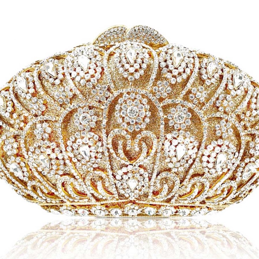 For the Queen! Crystal Crown Purse Gift Wedding!